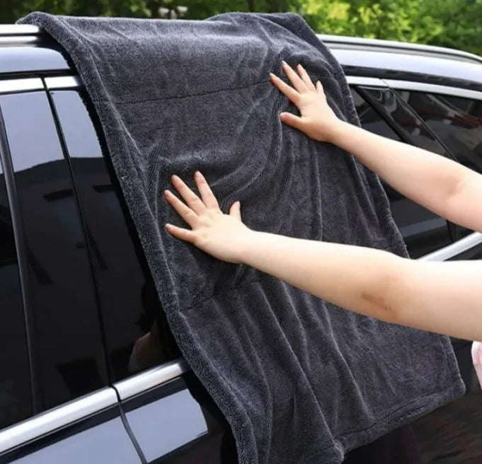 Spiraalvormige absorberende, pluisvrije handdoek voor het afvegen van auto's